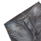 شلوار لی کاغذی زنانه دودی برند Karaman نمای جلو