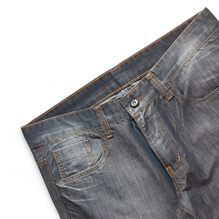 شلوار لی کاغذی زنانه دودی برند Karaman نمای جلو