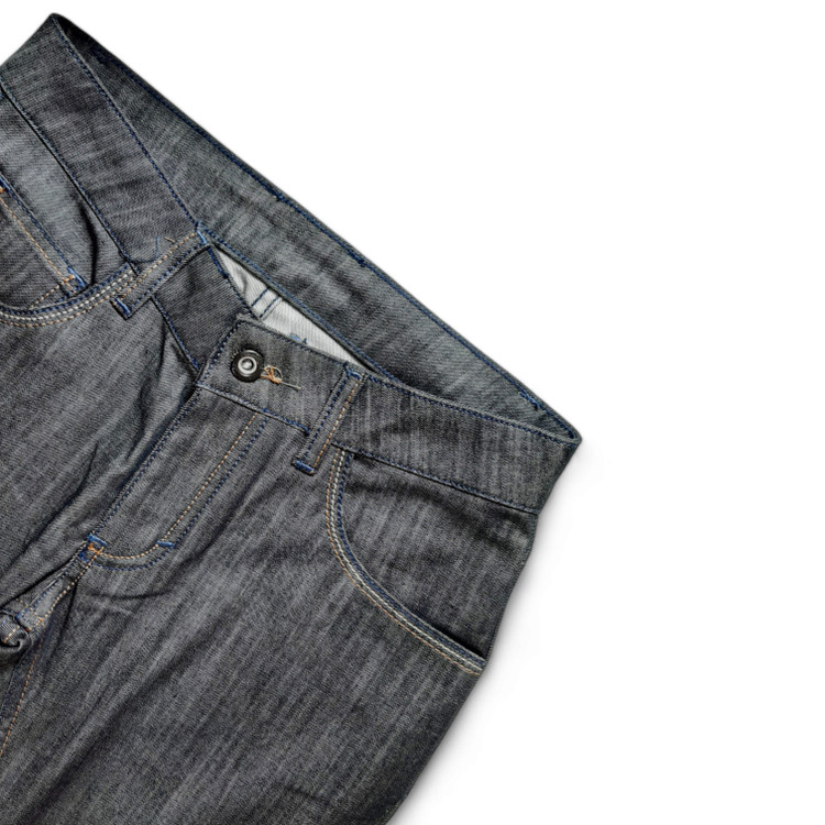 شلوار لی زنانه نیم بگ دودی Karaman - کیفیت پارچه