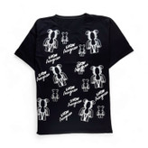 تیشرت زنانه مشکی اسپرت با طراحی لانگ