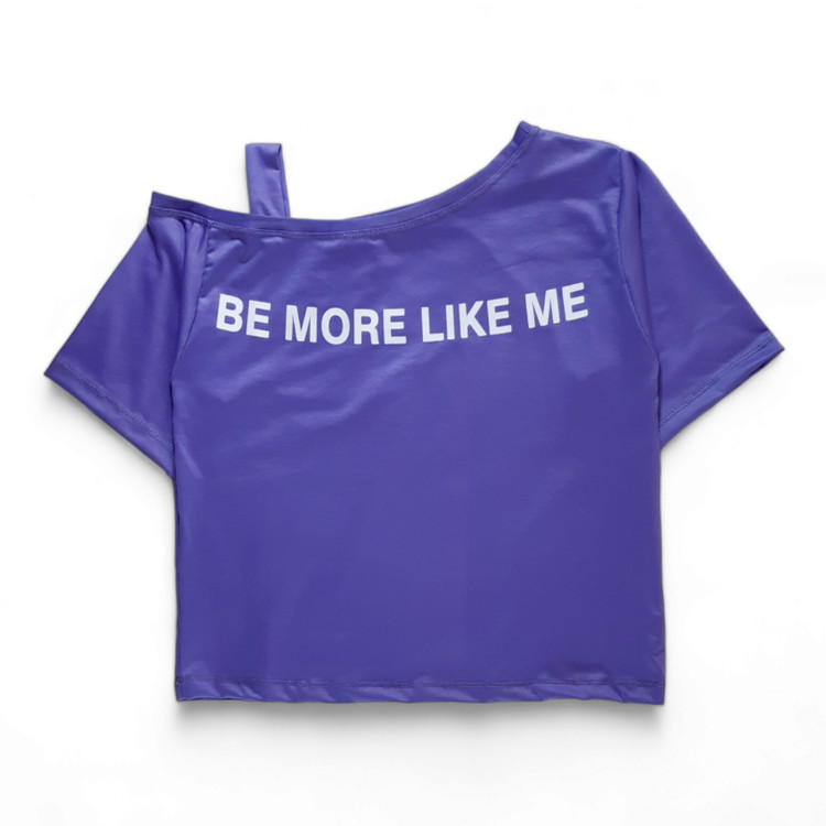 کراپ رومی زنانه بنفش تابستانی