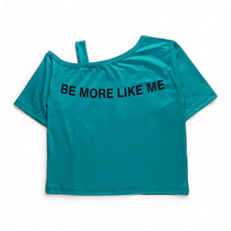 کراپ رومی زنانه سبز دریایی سبک