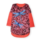 بلوز زنانه نگین دار سایز بزرگ مدل کیمونو رنگ گلبهی نمای جلو