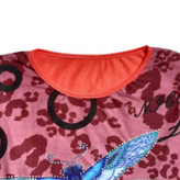 بلوز زنانه ویسکوز نگین دار طرح سنجاقک مناسب تابستان نمای نزدیک