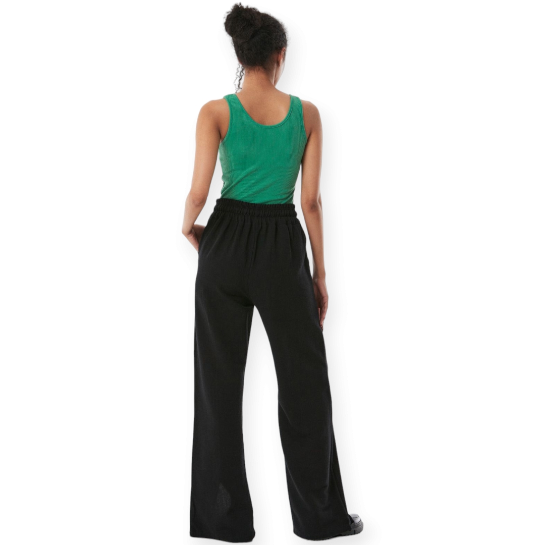 شلوار لینن زنانه مشکی مناسب مهمانی