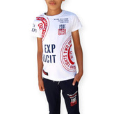 تیشرت سفید با شلوار مشکی بچه گانه برای روزهای گرم