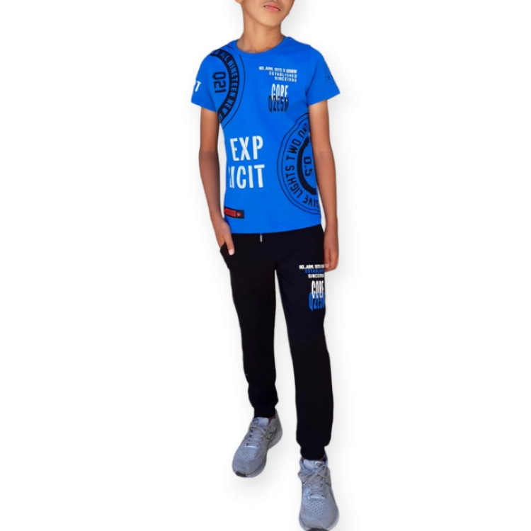 لباس راحتی بچگانه آبی و مشکی اصل ترک