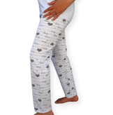 شلوار راحتی زنانه حولهای سفید - نمای بغل