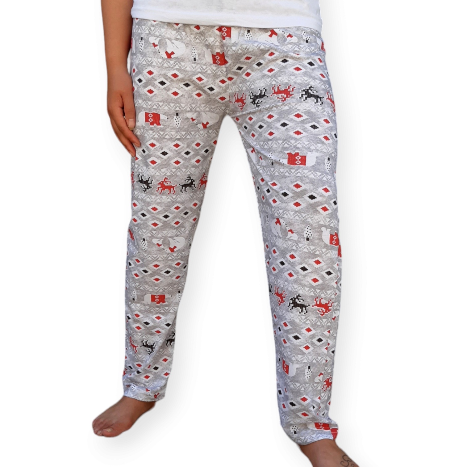 شلوار زنانه نخی سبک مناسب تابستان با طراحی گوزن