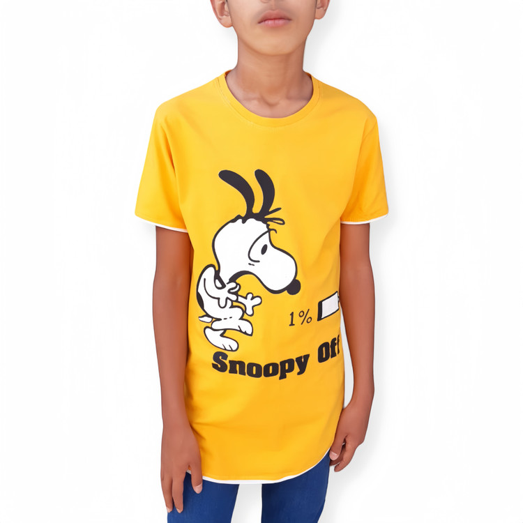 تیشرت آستین کوتاه اسنوپی مناسب ۸ تا ۹ سال