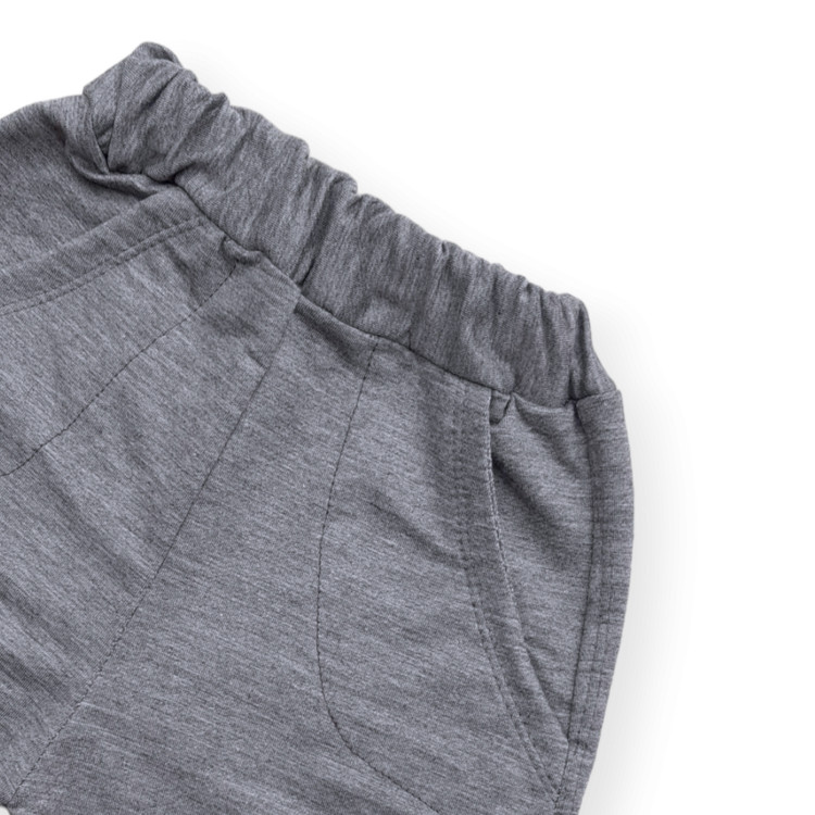 شلوار راحتی کودکانه پنبهای رنگ طوسی مناسب ست اسپایدرمن