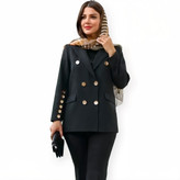 مانتو کتی مجلسی زنانه مشکی کرپ مازراتی – فری سایز شیک و رسمی