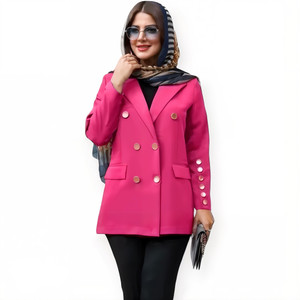 مانتو مجلسی سرخابی زنانه – پارچه کرپ مازراتی خوشفرم