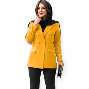 مانتو کرپ زرد زنانه – استایل شاد و تابستانی