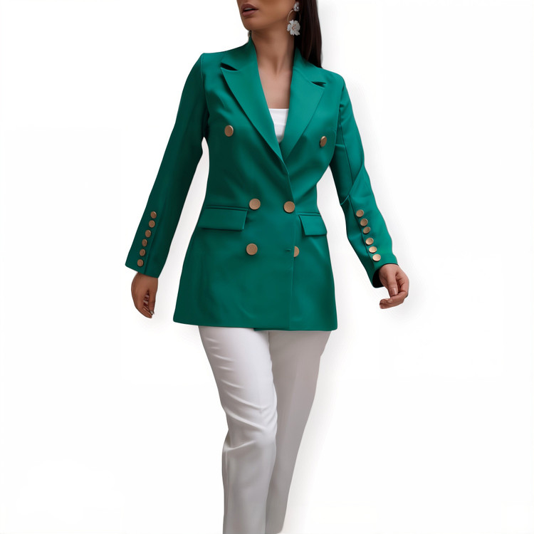 مانتو کرپ مازراتی سبز زنانه – طراحی خاص و تنخور زیبا