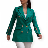 مانتو کرپ مازراتی سبز زنانه – طراحی خاص و تنخور زیبا