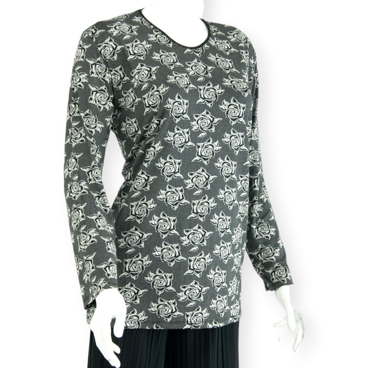 بلوز زنانه سایز بزرگ Nezir نمای بغل با پارچه موهر لطیف