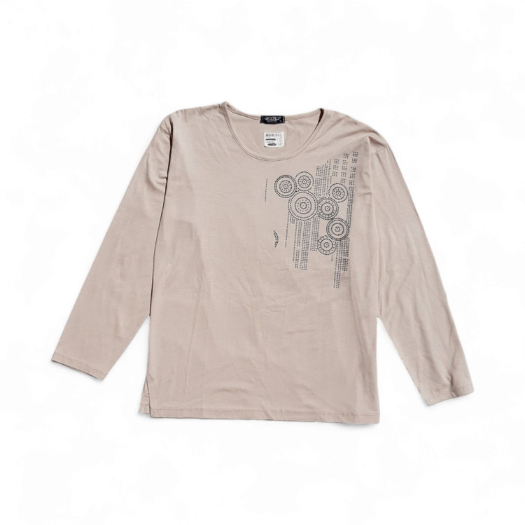 بلوز مجلسی زنانه کرم رنگ آستین بلند برند NEZIR مناسب بهار و تابستان