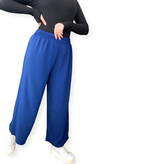 شلوار زنانه بگ ابروبادی رنگ سورمهای نمای روبرو