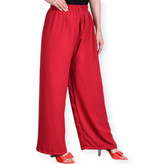 شلوار زنانه بگ ابروبادی رنگ قرمز نمای کامل