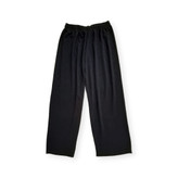 شلوار زنانه بگ ابروبادی رنگ مشکی نمای جلو با تنخور آزاد