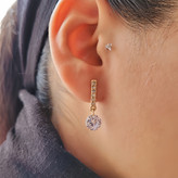 گوشواره طلایی زنانه استیل با نگین زیرکونیا برند Orsay