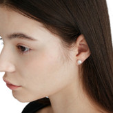 سه جفت گوشواره میخی استیل با مروارید سفید کلاسیک و مینیمال