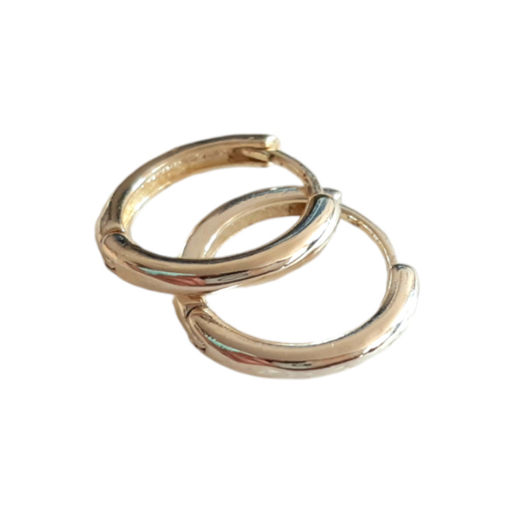 گوشواره حلقهای ساده نقرهای برند Beeline