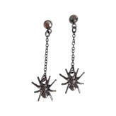 گوشواره هالووین مشکی طرح عنکبوت