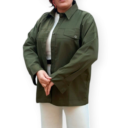 کت کتان زنانه سبز لجنی اسپرت و راحت