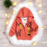 سویشرت کلاهدار پسرانه آجری جلو زیپدار مناسب پاییز و زمستان