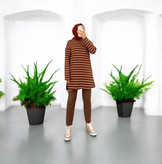 دورس زنانه مدل جدید لانگ راه راه