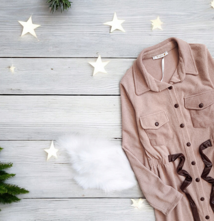 بافت ریز مانتو زنانه پاییزه برند Klass نمای نزدیک