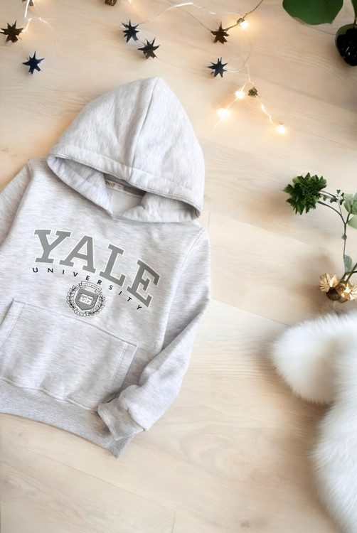 هودی پینترسی دخترانه طوسی روشن ترک Pampal مناسب زمستان