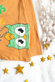 بلوز پسرانه زرد با طرح دایناسور برند Whoops مناسب تمام فصول
