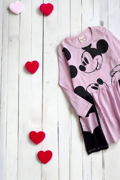 بلوز دامن دخترانه کودکانه با طرح کارتونی