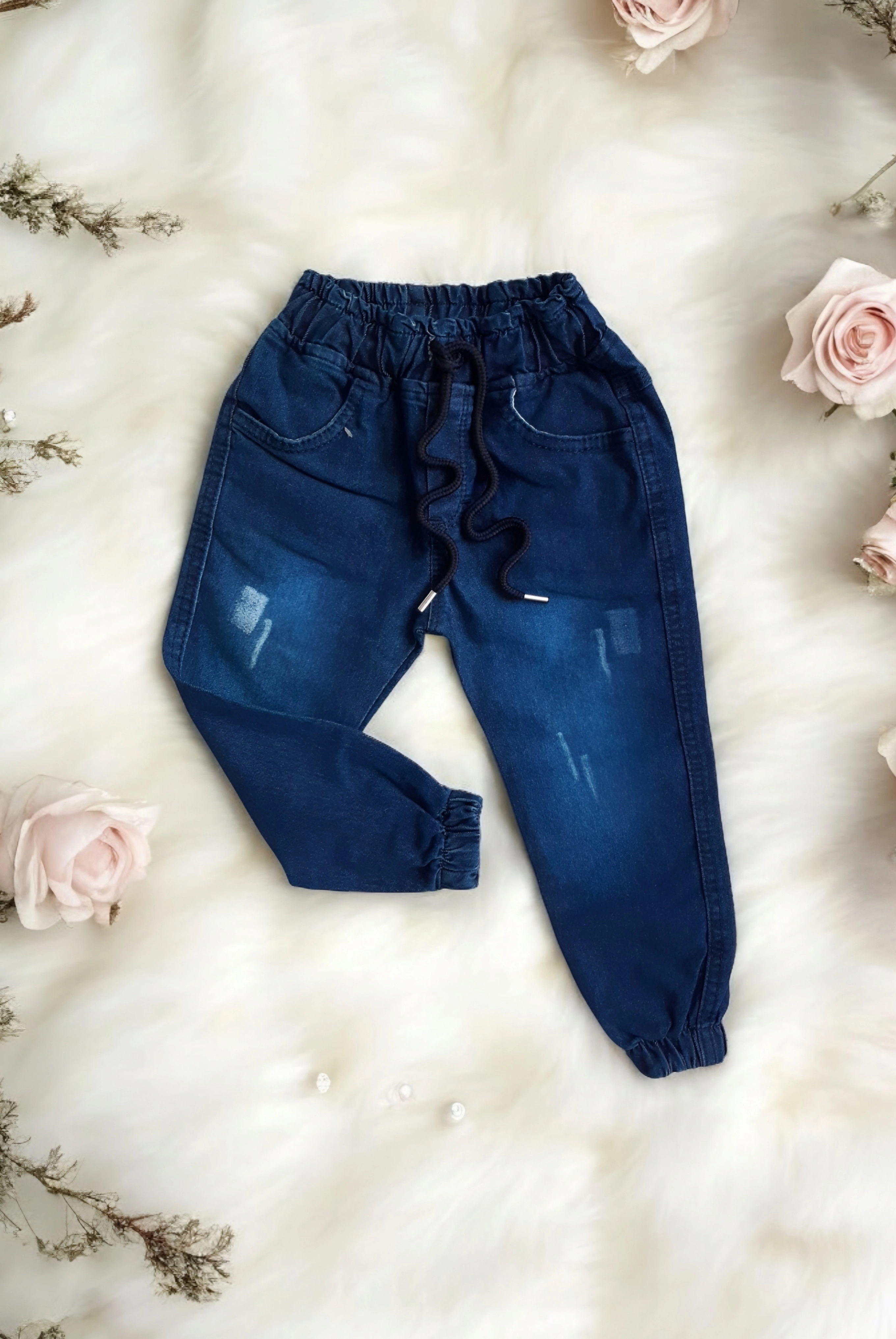 شلوار لی بچهگانه اصل ترک رنگ آبی مناسب مهمانی و بیرونروی