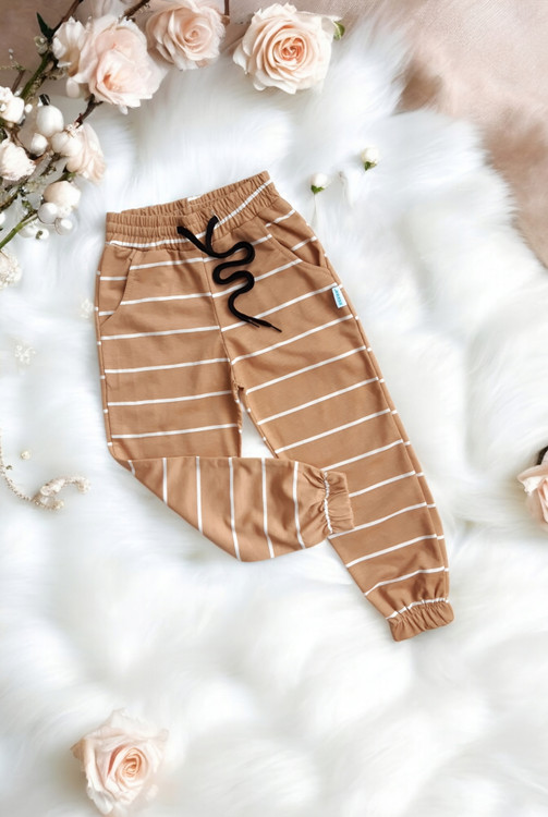 شلوار راحتی بچگانه برند ترک رنگ زرد تیره