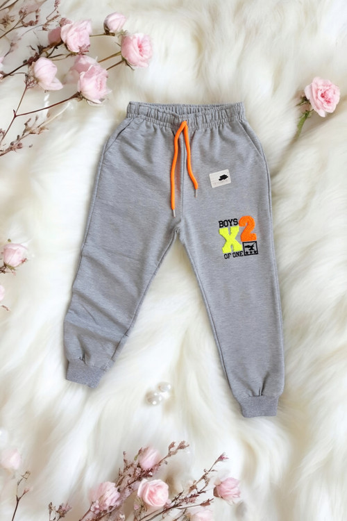 شلوار اسلش پسرانه ترک طوسی روشن برند Yildiz Kids