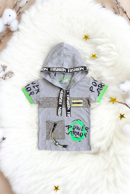 لباس پسرانه طوسی روشن مدل اسلیم فیت مناسب مهمانی و روزمره