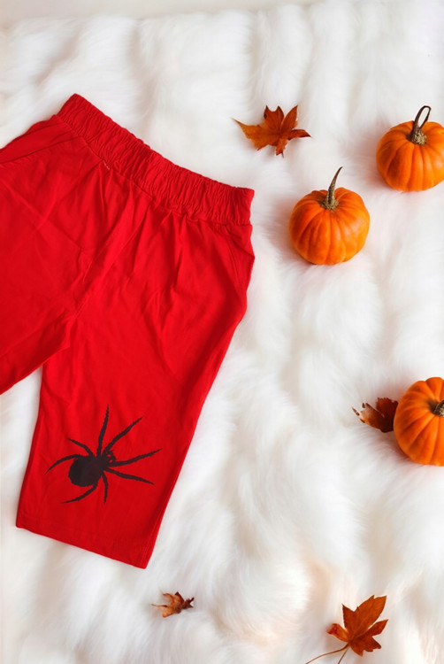 شلوارک پسرانه قرمز ست با تیشرت مرد عنکبوتی