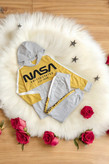 ست هودی و شلوار اسپرت رنگ زرد زنانه برند NASA مناسب فصلهای خنک