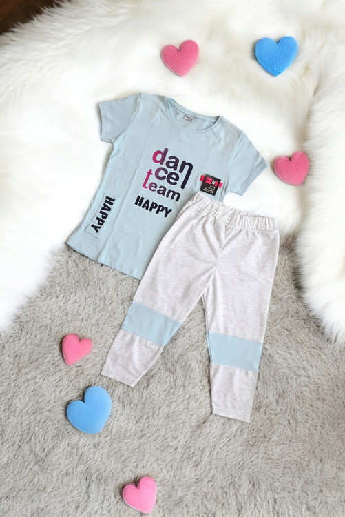 ست تیشرت و شلوارک پسرانه آبی برند Bebisim مناسب تابستان