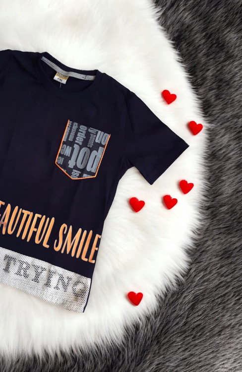 لباس پسرانه اسپرت رنگ سورمهای طوسی مناسب بهار و تابستان