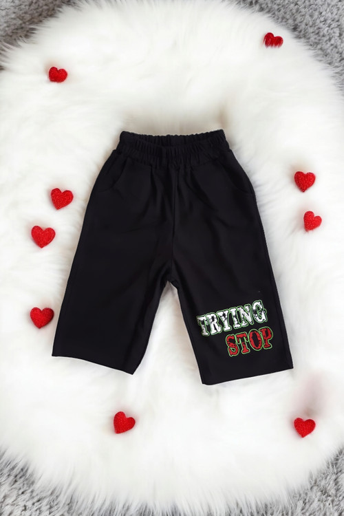 شلوارک پسرانه مشکی ساده و شیک برای تابستان