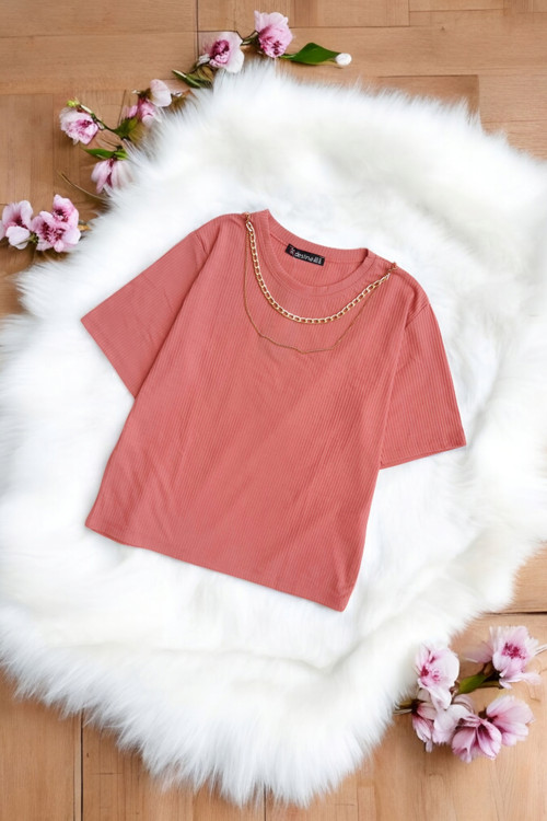 کراپ مجلسی زنانه فری سایز زنانه خنک و راحت رنگ صورتی