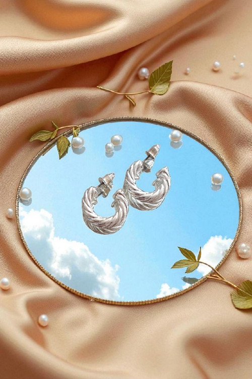 مدل گوشواره استیل حلقهای برند Orsay