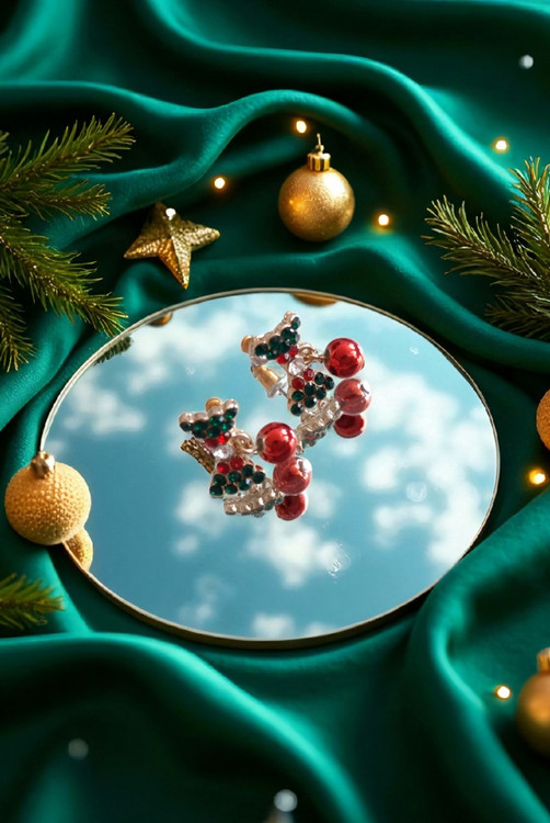 گوشواره استیل طرح پاپیون فانتزی