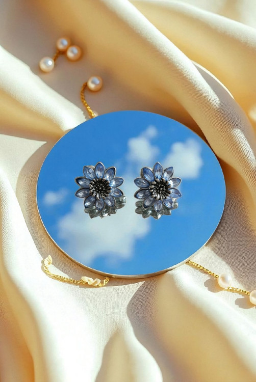 گوشواره شیک و خاص مدل گل استیل