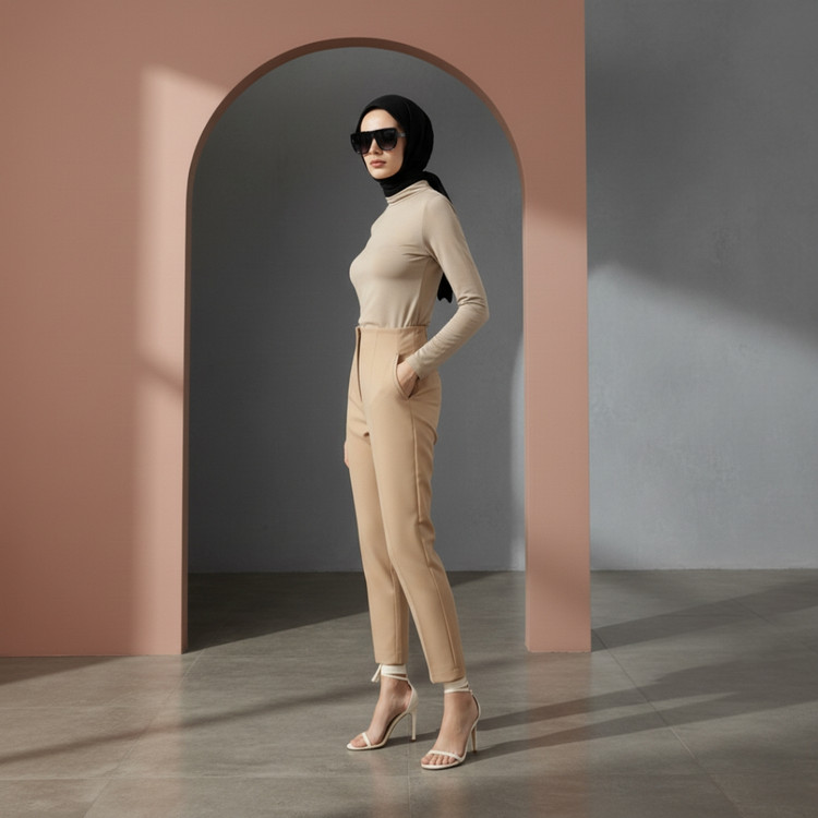 شلوار مجلسی زنانه نیم بگ مناسب فصل گرم بهار و تابستان